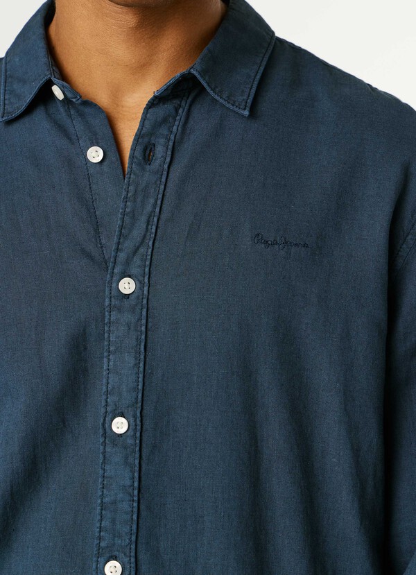 REGULAR FIT GARMENT DYED SHIRT