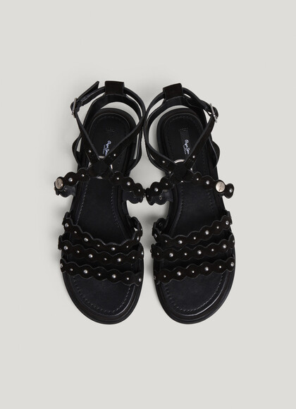 FLAT SUEDE SANDALS