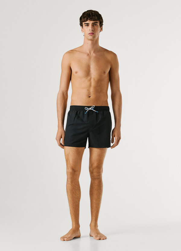 SWIM SHORTS WITH CIRCULAR LOGO
