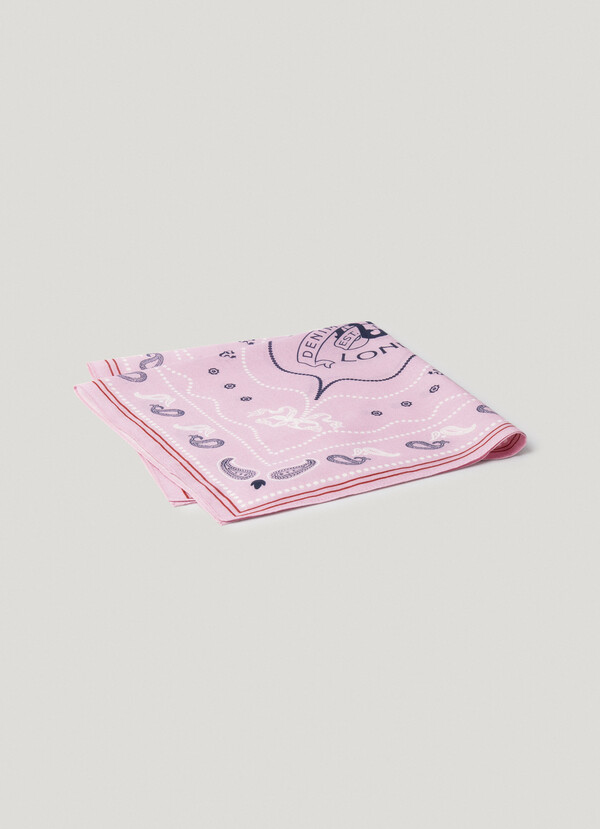 FOULARD EN SERG&Eacute; IMPRIM&Eacute;