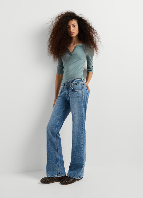 Venus - Low-Waist Straight Jeans