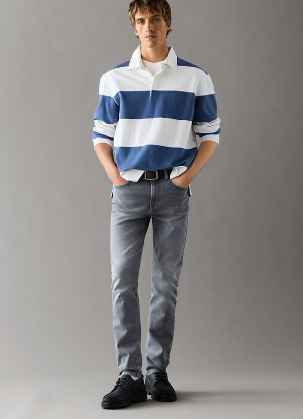 FINSBURY - SKINNY FIT MID-RISE JEANS