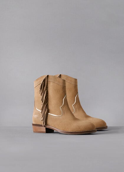 SUEDE COWBOY BOOTS