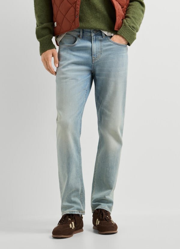 CASH - STRAIGHT FIT MID-RISE JEANS - 2