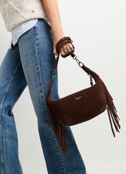 SUEDE SHOULDER BAG