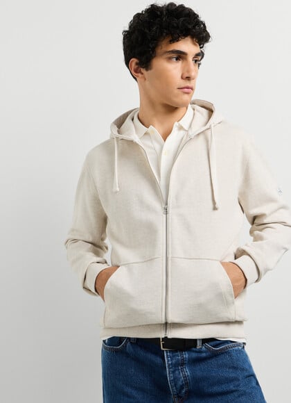 RELAXED FIT FULL ZIP HOODIE