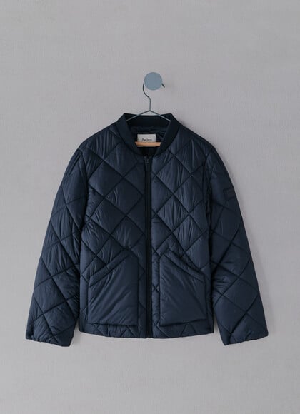 REGULAR FIT PADDED BOMBER JACKET