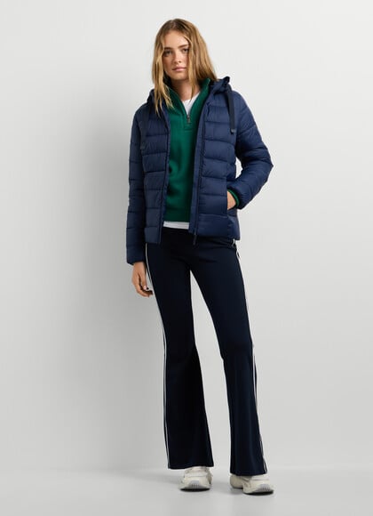 HOODED PADDED PUFFER JACKET
