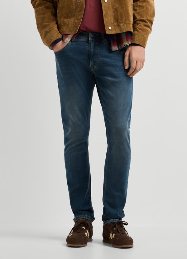 TRACK - SLIM FIT MID-RISE JEANS - 2