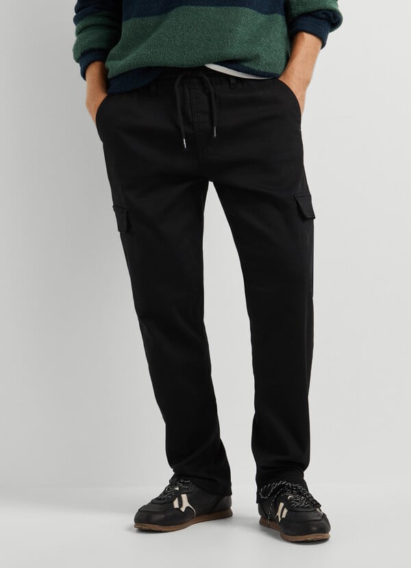 SLIM FIT CARGO TROUSERS - 2
