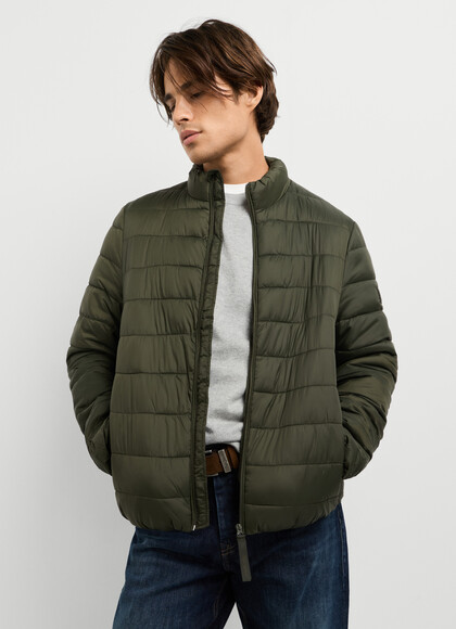 PADDED HIGH NECK PUFFER JACKET
