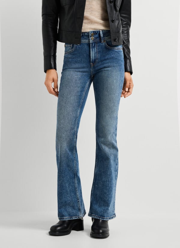 Venus - Mid-Rise Flare Jeans - 2