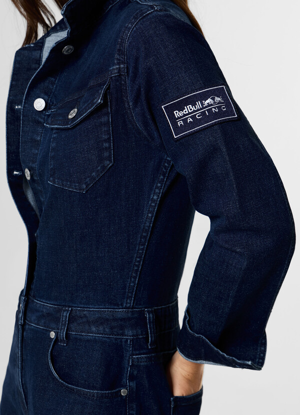 REGULAR FIT DENIM MAXI JUMPSUIT - 2