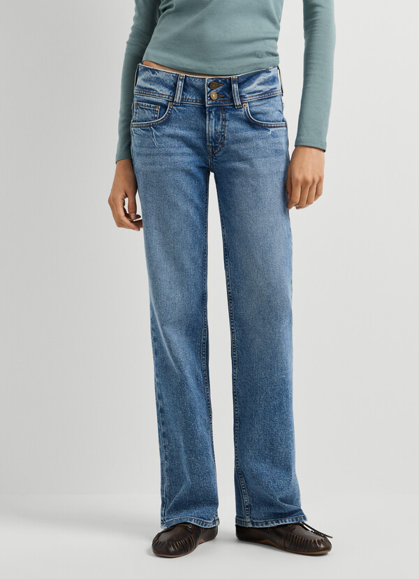 Venus - Low-Waist Straight Jeans - 2
