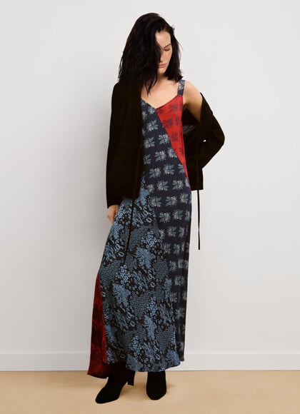 FLORAL PRINT MIDI DRESS
