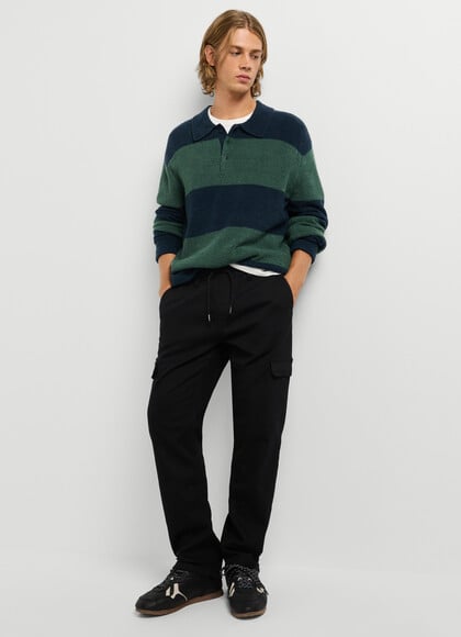 SLIM FIT CARGO TROUSERS