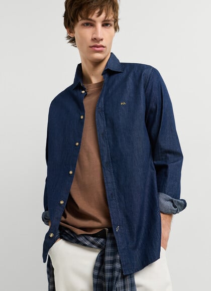 SLIM FIT DENIM SHIRT
