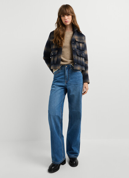 LEXA - HIGH-RISE STRAIGHT FIT JEANS