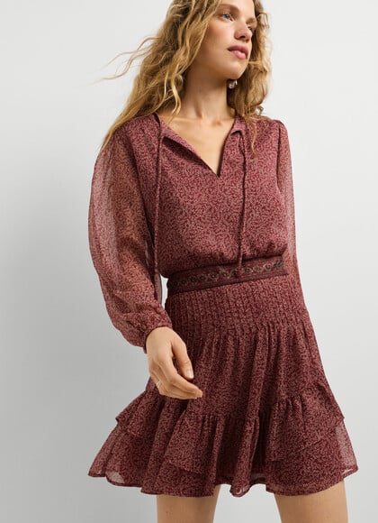 FLORAL PRINT MINI DRESS