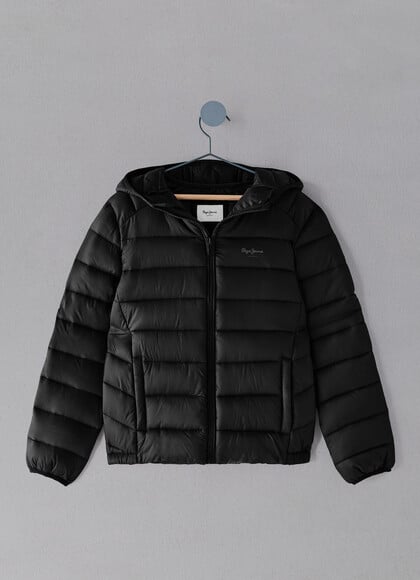 REGULAR FIT HOODED PUFFER JACKET